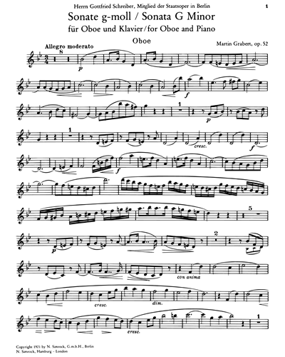 Sonata in G minor, op. 52 — Martin Grabert
