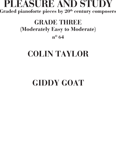 Giddy Goat No. 64 (Pleasure and Study) — Colin Taylor