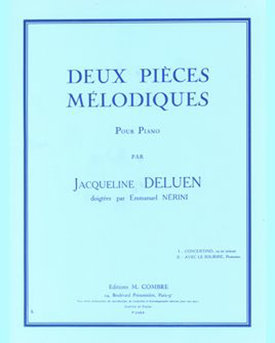 Deux Pièces Mélodiques — Jacqueline Deluen