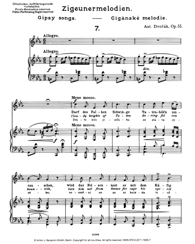 Cloudy Heights of Tatra, op. 55/7 — Antonín Dvořák