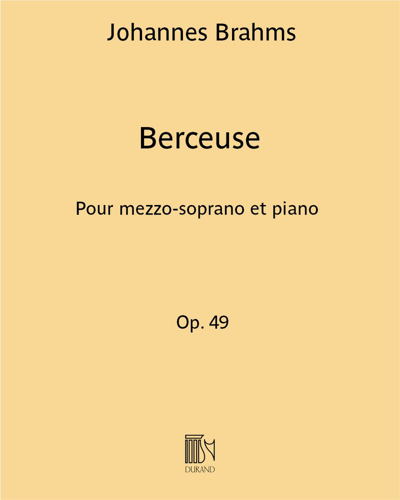 Berceuse (Wiegenlied), op. 49 no. 4 — Johannes Brahms