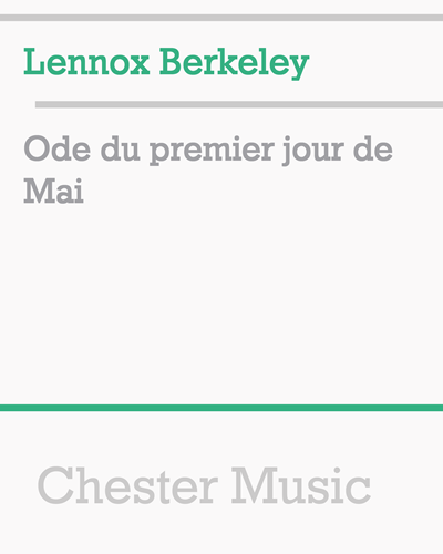 Ode du premier jour de Mai — 伦诺克斯·伯克利