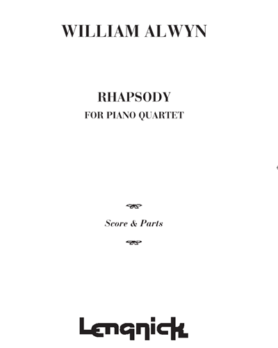 Rhapsody for piano quartet — William Alwyn