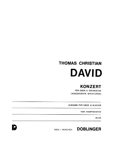 Konzert — Thomas Christian David
