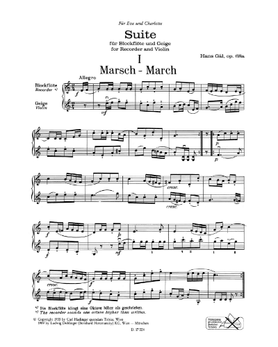 Suite, op. 68a — Hans Gál