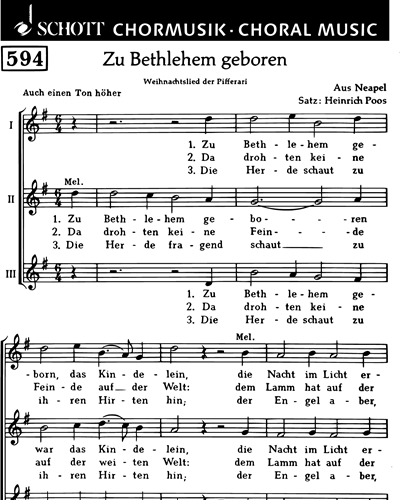 Zu Bethlehem geboren — Heinrich Poos