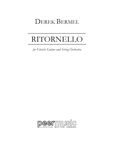 Ritornello — Derek Bermel