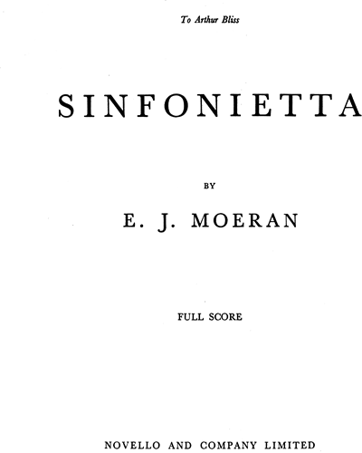 Sinfonietta — Ernest John Moeran