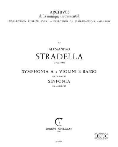 Sÿmphonia à 2 Violoni e Basso — 亚历山德罗·斯特拉代拉