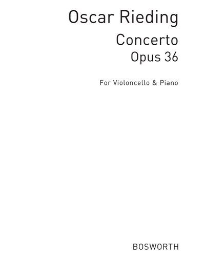 Concerto for Violoncello & Piano, Op. 36 — 里丁