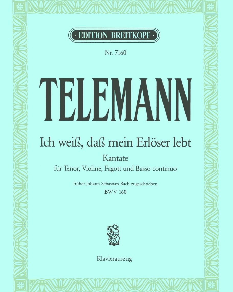 „Ich weiß, dass mein Erlöser lebt“ TWV 1:877 — 泰勒曼