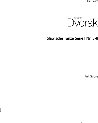 Slavonic Dances, Series I, Nos. 5-8, op. 46, Book II — 德沃夏克