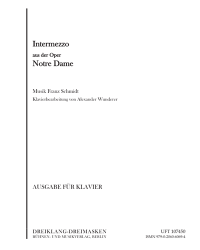 Intermezzo aus der Oper Notre Dame — 弗朗兹·施密特