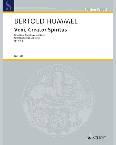 Veni, Creator Spiritus — Bertold Hummel