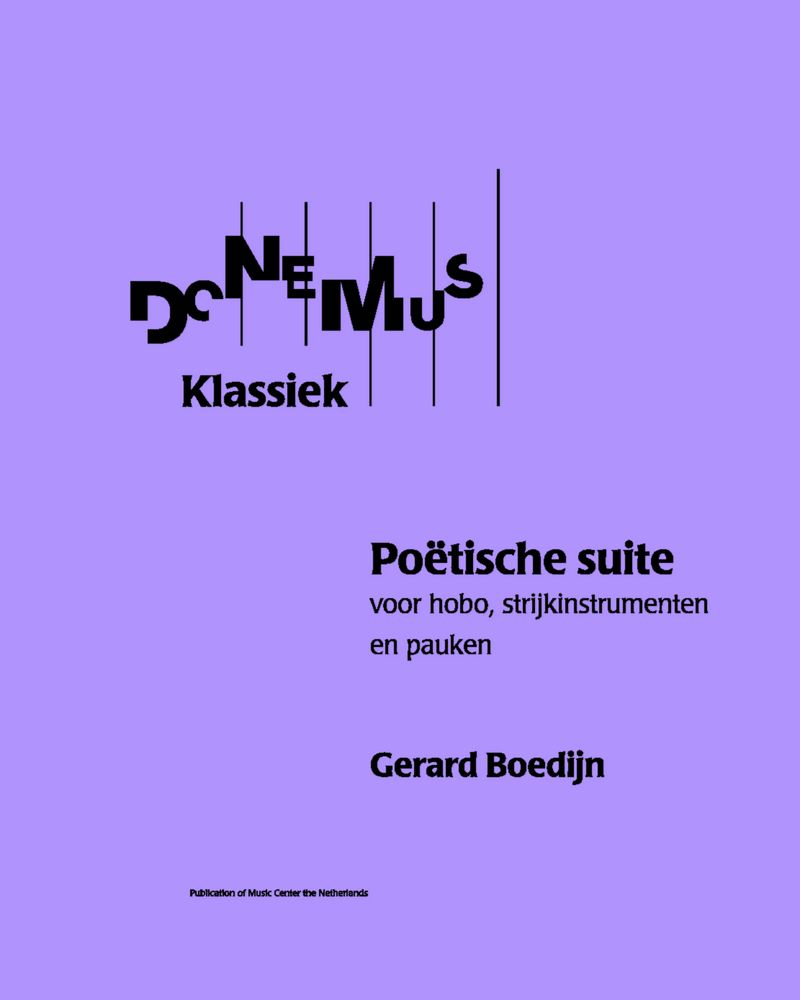 Poetic Suite, op. 90 — Gerard Hendrik Boedijn