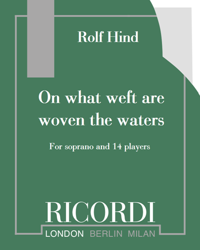 On what weft are woven the waters — Rolf Hind