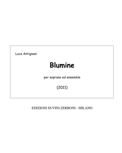 Blumine — Luca Antignani