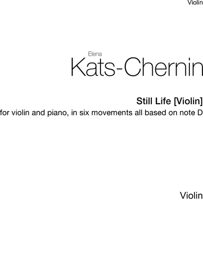 Still Life [Violin] — Elena Kats-Chernin