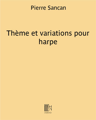 Thème et variations pour harpe — Pierre Sancan