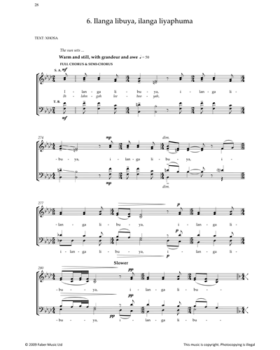 Ilanga Libuya, Ilanga Liyaphuma — Alexander L’Estrange