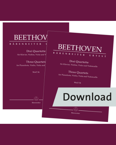 Three Quartets for Pianoforte, Violin, Viola and Violoncello, WoO 36 — 贝多芬