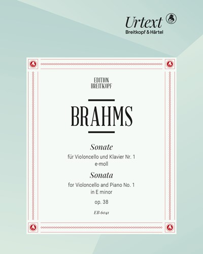 Sonata No. 1 in E minor, op. 38 — 勃拉姆斯