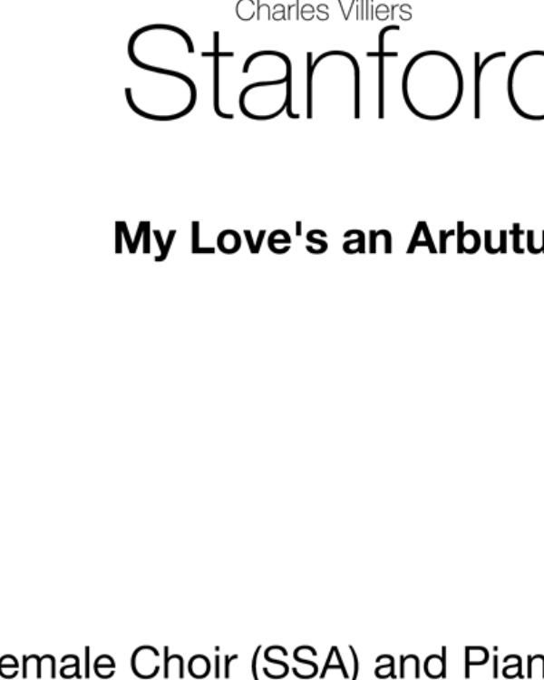 My love's an arbutus — 斯坦福