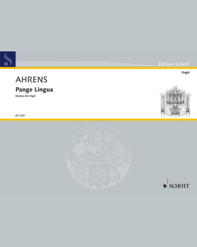 Pange Lingua — Joseph Ahrens
