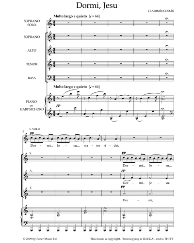 Dormi, Jesu! — Vladimír Godár