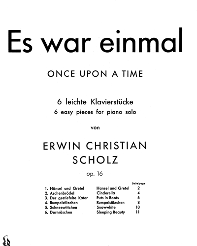 Once Upon a Time, op. 16 — Erwin Christian Scholz