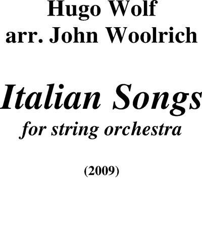 Italian Songs — Hugo Wolf