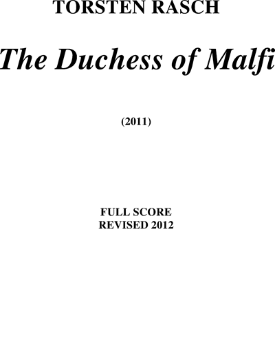 Duchess of Malfi, The — Torsten Rasch