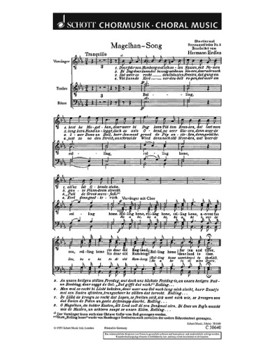 Drei Shanties und Seemannslieder — Hermann Erdlen