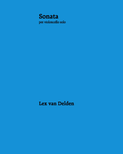 Sonata, op. 63 — Lex van Delden