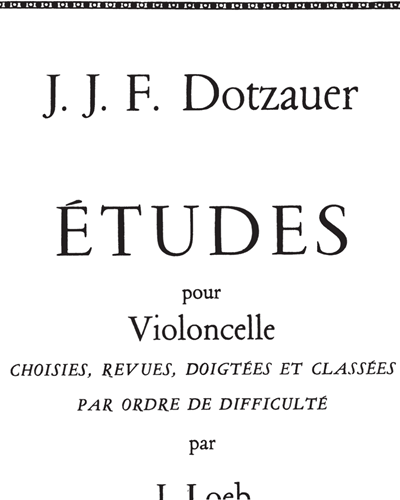 Études for Cello, Vol. 1 — 多察尔
