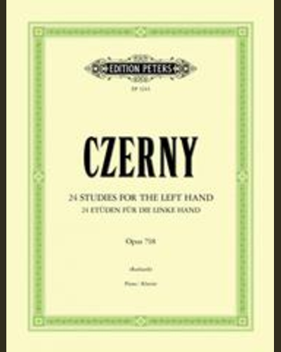 24 Studies for the Left Hand Op.718 — 车尔尼