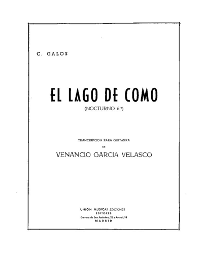 El Lago de Como — Giselle Galos