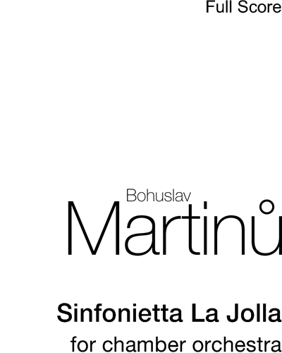 Sinfonietta La Jolla, H. 328 — Bohuslav Martinu