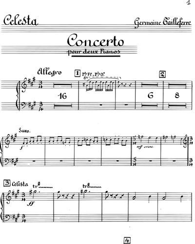 Concerto for Two Pianos — 塔耶费尔