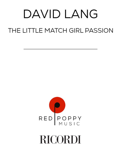 the little match girl passion — David Lang