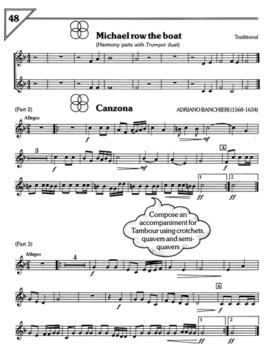 'Michael Row the Boat' & 'Canzona' — Adriano Banchieri