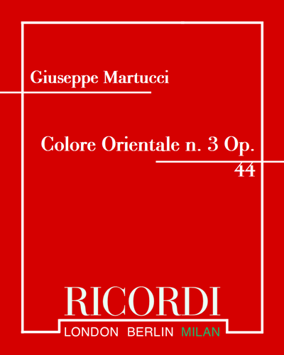 Colore Orientale No. 3, op. 44 — 马尔图齐