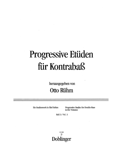 Progressive Etudes, Book 3 — Otto Rühm