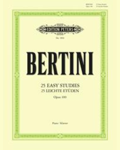 25 Easy Studies Op.100 — 亨利·贝尔蒂尼