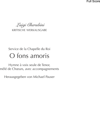 O fons amoris — 凯鲁比尼