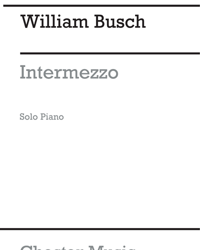Intermezzo for Piano — William Busch