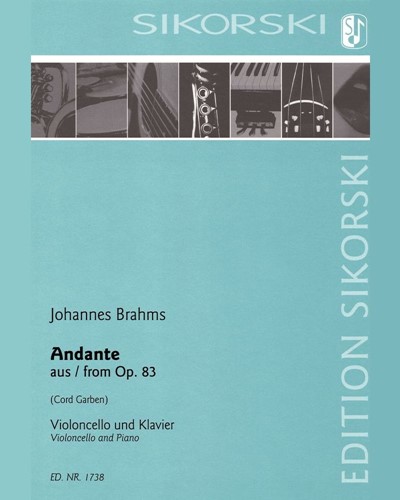 Andante (After Piano Concerto No. 2 in B-flat major, op. 83) — 勃拉姆斯