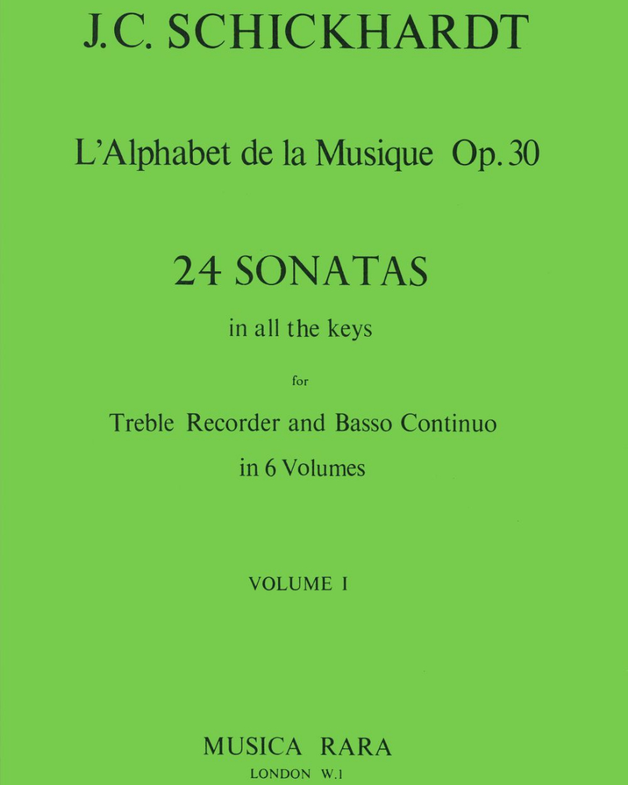 L'Alphabet de la Musique op. 30, Nr. 1 - 4 — Johann Christian Schickhardt