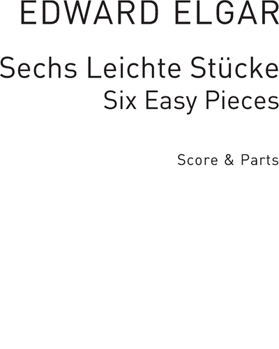 Six Easy Pieces, op. 22 (Arranged for Recorder Groups) — 埃尔加
