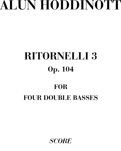 Ritornelli 3, op. 104 — Alun Hoddinott
